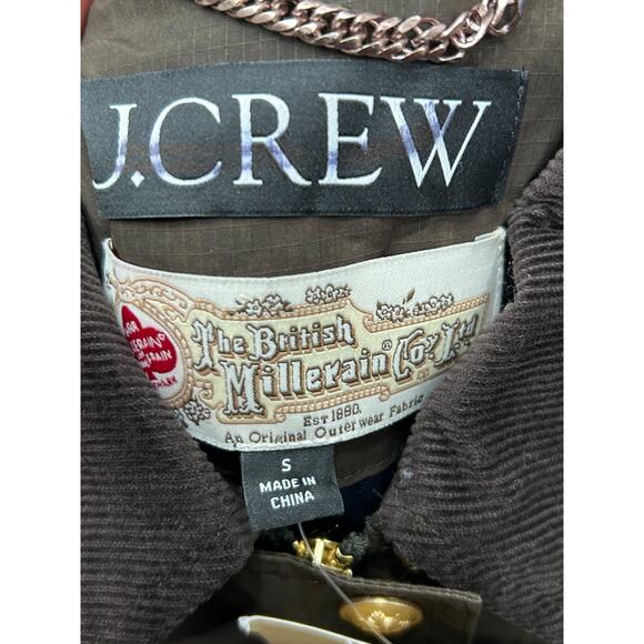 NWT J. Crew Womens Mossy Brown English Ripstop Chore Barn Jacket Size Small - Picture 8 of 12
